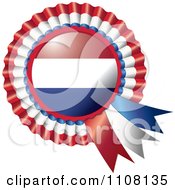 Shiny Netherlands Flag Rosette Bowknots Medal Award