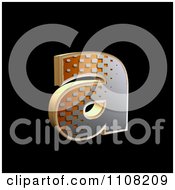 Poster, Art Print Of 3d Halftone Lowercase Letter A On Black