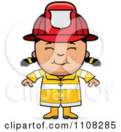 Poster, Art Print Of Happy Asian Fire Fighter Girl