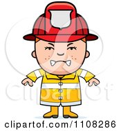 Poster, Art Print Of Angry Fire Fighter Boy