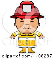 Poster, Art Print Of Happy Asian Fire Fighter Boy
