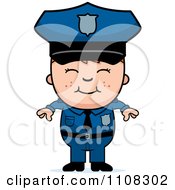 Poster, Art Print Of Happy Police Boy