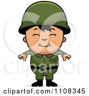 Poster, Art Print Of Happy Asian Army Boy