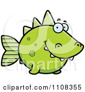 Green Dino Fish