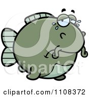 Clipart Crying Chubby Catfish Royalty Free Vector Illustration by Cory Thoman