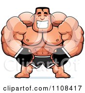Poster, Art Print Of Happy Buff Mma Fighter