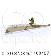 Poster, Art Print Of 3d Tortoise Long Jumper Track And Field Athlete 2