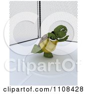 Poster, Art Print Of 3d Tortoise Discus Thrower Track And Field Athlete 1