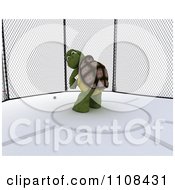 Poster, Art Print Of 3d Tortoise Hammer Throw Track And Field Athlete 2