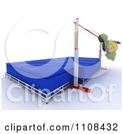 Clipart 3d Tortoise High Jumper Track And Field Athlete 1 Royalty Free CGI Illustration by KJ Pargeter