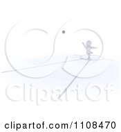 Clipart 3d White Character Shot Put Thrower Track And Field Athlete 3 Royalty Free CGI Illustration