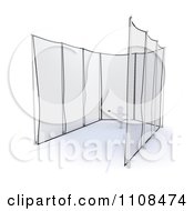 3d White Character Discus Thrower In A Cage 3