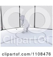 Poster, Art Print Of 3d Athletic White Character Throwing The Hammer 1