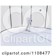 Poster, Art Print Of 3d Athletic White Character Throwing The Hammer 2