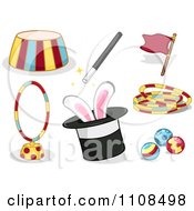 Clipart Circus Entertainment Items 3 Royalty Free Vector Illustration