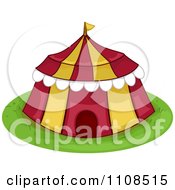 Red And Yellow Circus Big Top Tent