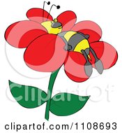 Poster, Art Print Of Bee Resting On A Flower