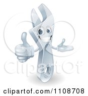 Poster, Art Print Of 3d Happy Wrench Mascot Holding A Thumb Up