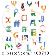 Poster, Art Print Of Abstract Colorful Letters A Through Z 5