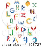 Poster, Art Print Of Abstract Colorful Letters A Through Z 4
