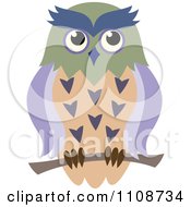 Poster, Art Print Of Perched Owl 1