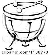 Poster, Art Print Of Black And White Drum Musical Instrument