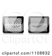Poster, Art Print Of 3d Computer Tablets With Pixels On The Screens
