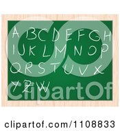 Poster, Art Print Of Capital Letters Writen On A Chalk Board