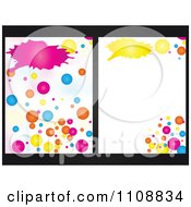 Poster, Art Print Of Colorful Bubble Backgrounds With Copyspace On Black
