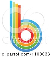 Clipart Letter B Made Of Colorful Lines Royalty Free Vector Illustration by Andrei Marincas