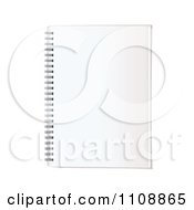 Clipart Blank Page On A Spiral Notebook Royalty Free Vector Illustration by michaeltravers #COLLC1108865-0111