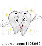 Poster, Art Print Of Happy Dental Tooth Mascot Sparkling