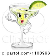 Poster, Art Print Of Thumbs Up Margarita Cocktail Mascot