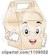 Poster, Art Print Of Food Take Out Box Mascot