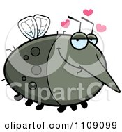 Clipart Chubby Amorous Mosquito Royalty Free Vector Illustration