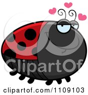 Clipart Chubby Amorous Ladybug Royalty Free Vector Illustration by Cory Thoman