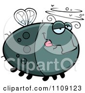 Clipart Chubby Drunk Fly Royalty Free Vector Illustration