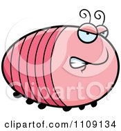 Clipart Chubby Angry Grub Royalty Free Vector Illustration