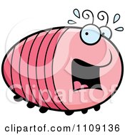 Clipart Chubby Scared Grub Royalty Free Vector Illustration