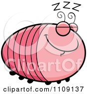 Clipart Chubby Sleeping Grub Royalty Free Vector Illustration by Cory Thoman