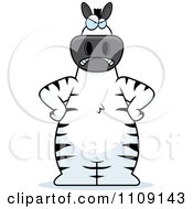 Clipart Angry Zebra Royalty Free Vector Illustration by Cory Thoman