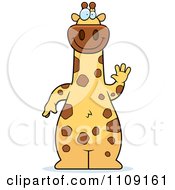 Poster, Art Print Of Giraffe Waving