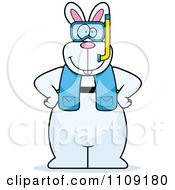 Clipart Rabbit In Scuba Gear Royalty Free Vector Illustration by Cory Thoman