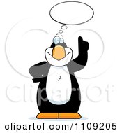 Poster, Art Print Of Penguin With An Idea