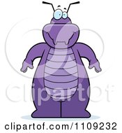 Clipart Purple Bug Royalty Free Vector Illustration