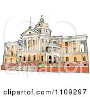 Clipart The Harrison County Courthouse In Marshall Texas Royalty Free Vector Illustration