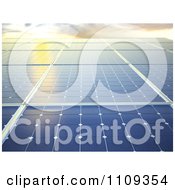 Poster, Art Print Of 3d Photovoltaic Panels Gathering Solar Energy