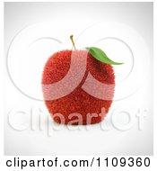 Poster, Art Print Of 3d Grassy Red Apple