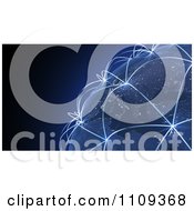 Clipart 3d Earth At Night With Illuminated Network Hops Royalty Free CGI Illustration