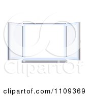 Poster, Art Print Of 3d Paneled Window Wide Open